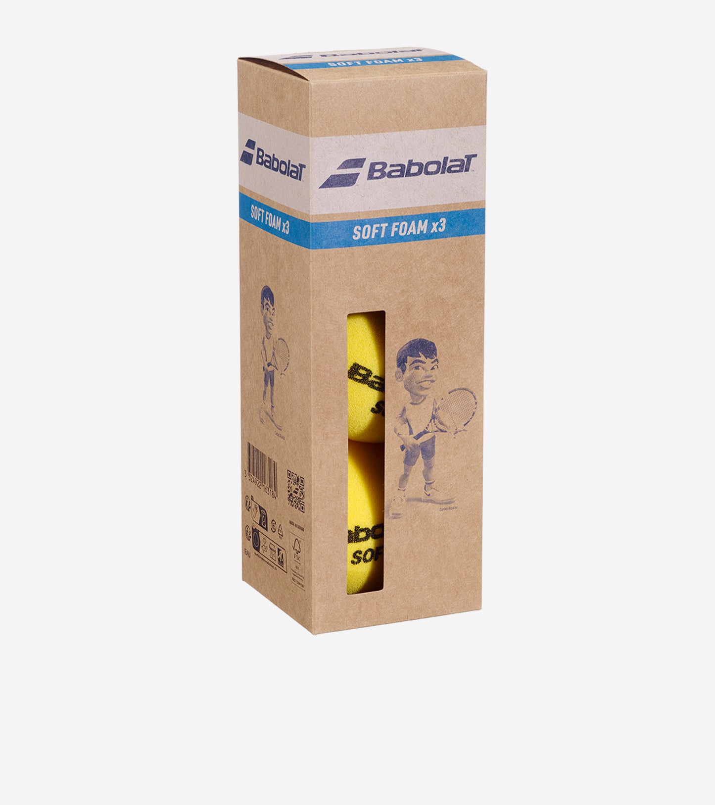 Тенісні м'ячі BABOLAT SOFT FOAM X3 (Упаковка 3 м’ячі)