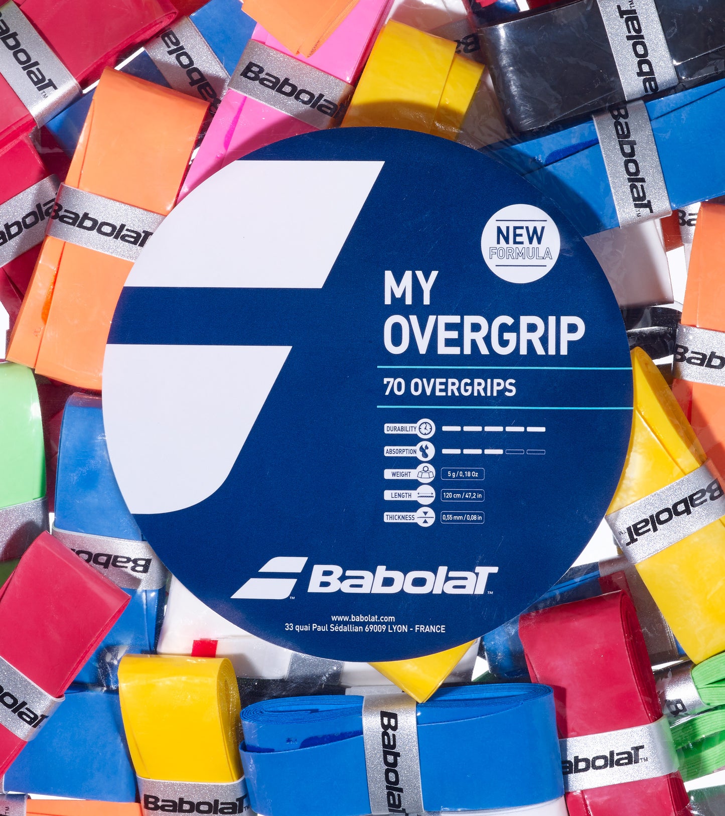 Намотка на тенісну ракетку BABOLAT (70шт) MY OVERGRIP REFILL X70