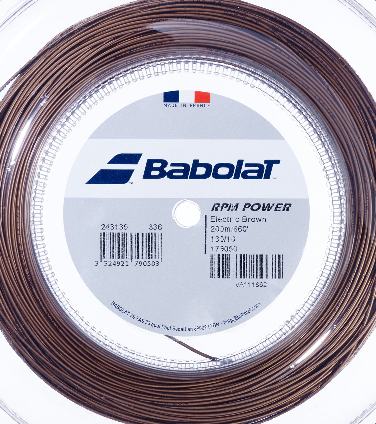 Струни для тенісної ракетки BABOLAT RPM POWER 200M бабіна 200м