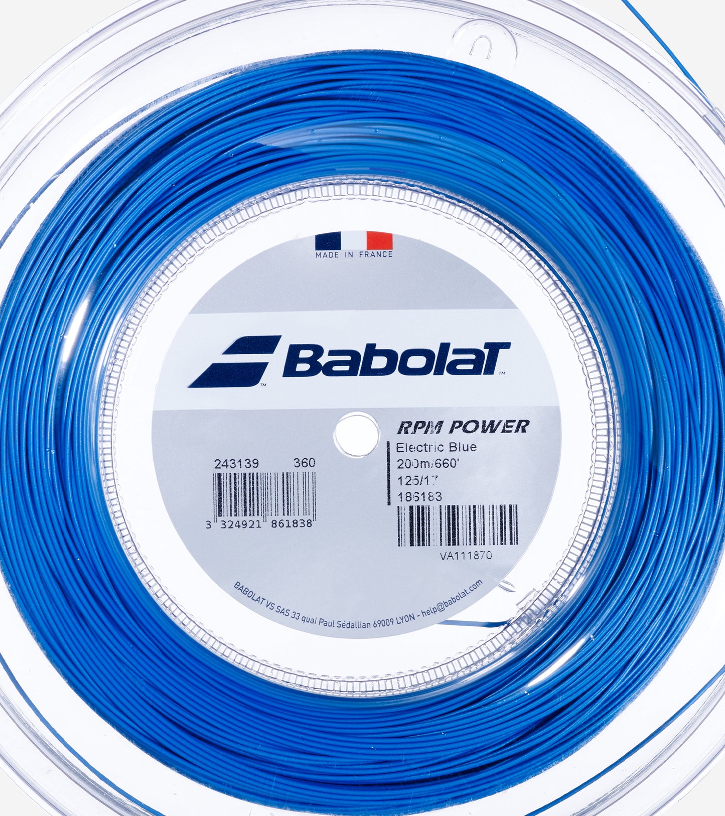 Струни для тенісної ракетки BABOLAT RPM POWER 200M бабіна 200м