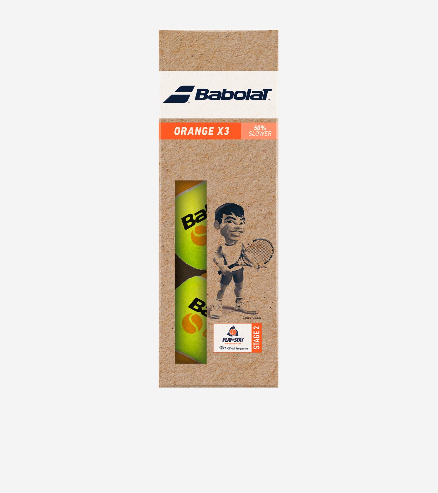Ящик тенісних м’ячів BABOLAT ORANGE X3 (x24) (24 банки по 3 м’ячі)
